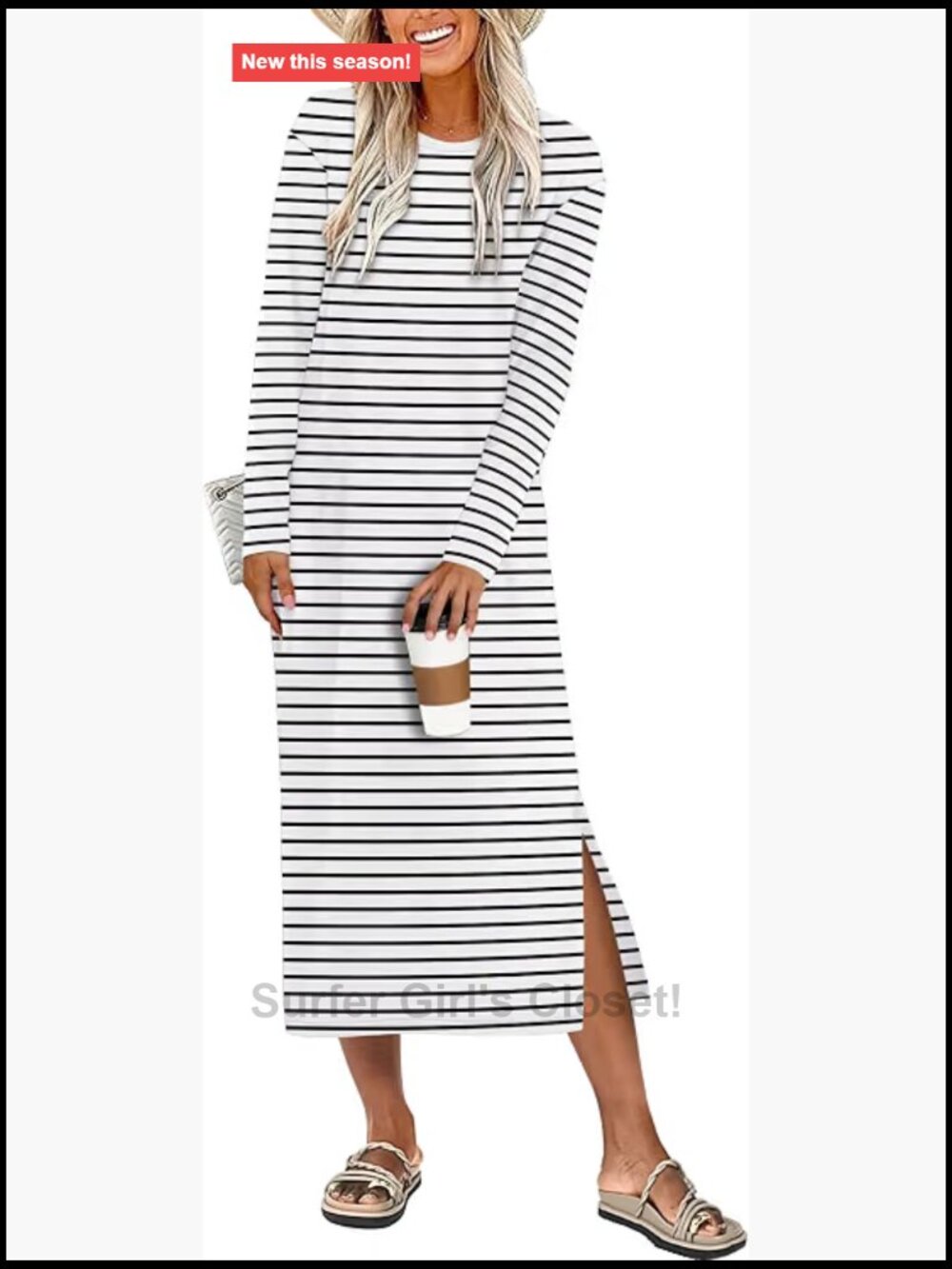 ANRABESS Long Sleeve Midi Dresses for Women